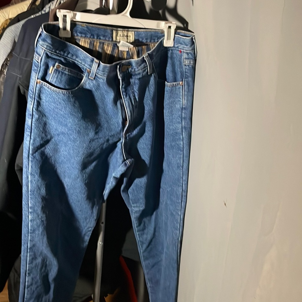 L.L. Bean Flannel-Lined Jeans, Classic Fit